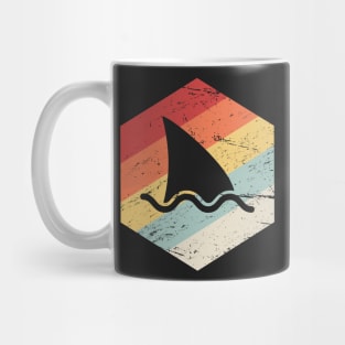 Retro Vintage Shark Fin Icon Mug